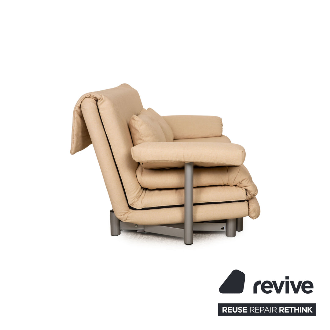 Ligne roset Canapé 3 places en tissu Multy Beige, canapé-lit, fonction couchage