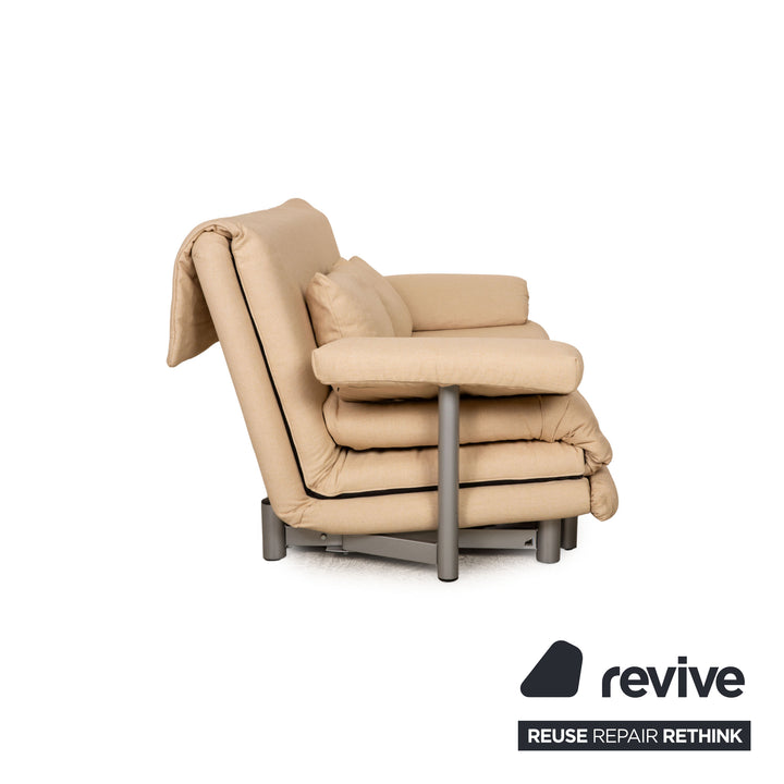 Ligne roset Canapé 3 places en tissu Multy Beige, canapé-lit, fonction couchage