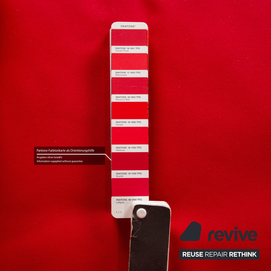 Ligne Roset Multy Stoff Dreisitzer Rot Schlaffunktion Neubezug