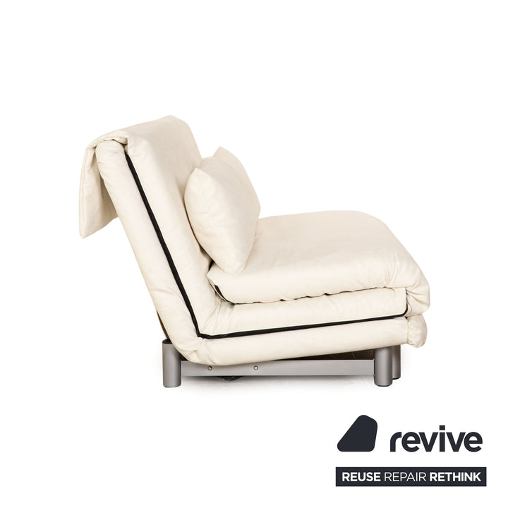 Ligne roset Canapé 3 places en tissu Multy blanc, housse neuve