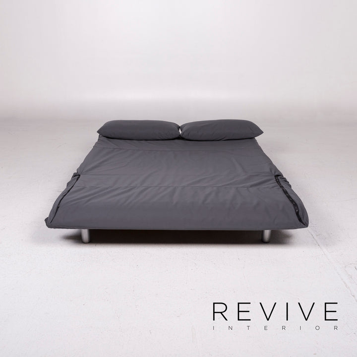 Canapé convertible en tissu Ligne Roset Multy gris anthracite canapé trois places fonction couchage canapé housse neuve