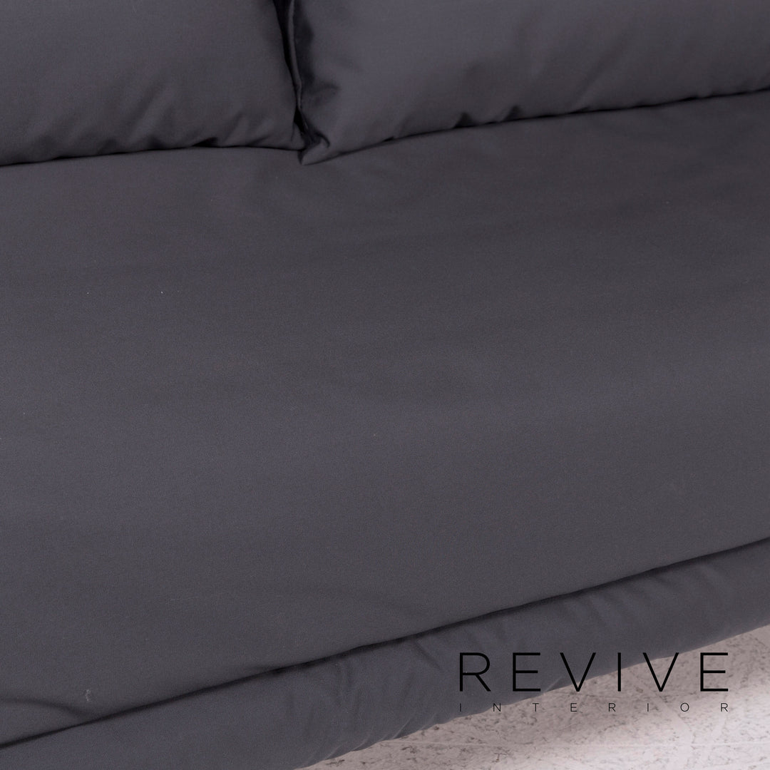Canapé convertible en tissu Ligne Roset Multy gris anthracite canapé trois places fonction couchage canapé housse neuve