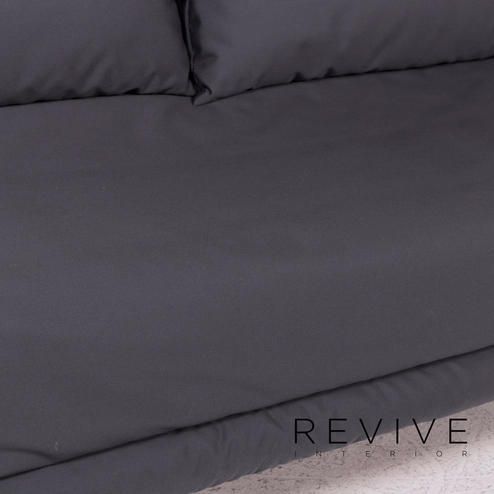 Canapé convertible en tissu Ligne Roset Multy gris anthracite canapé trois places fonction couchage canapé housse neuve