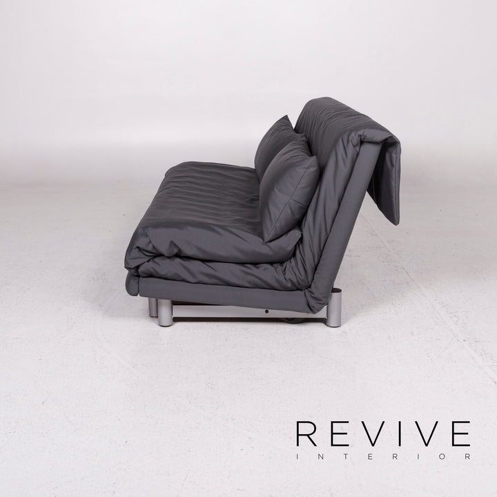 Canapé convertible en tissu Ligne Roset Multy gris anthracite canapé trois places fonction couchage canapé housse neuve
