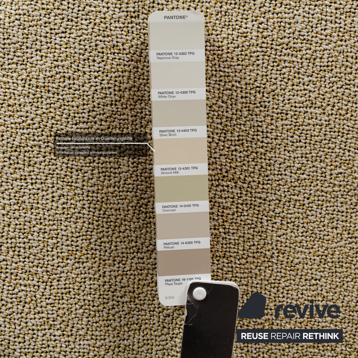 Ligne Roset Multy Stoff Sessel Gelb Beige Schlaffunktion Neubezug