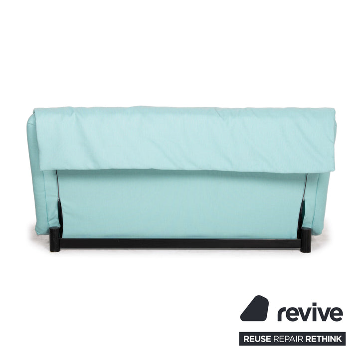 ligne roset Canapé en tissu Multy bleu fonction couchage 3 places housse neuve