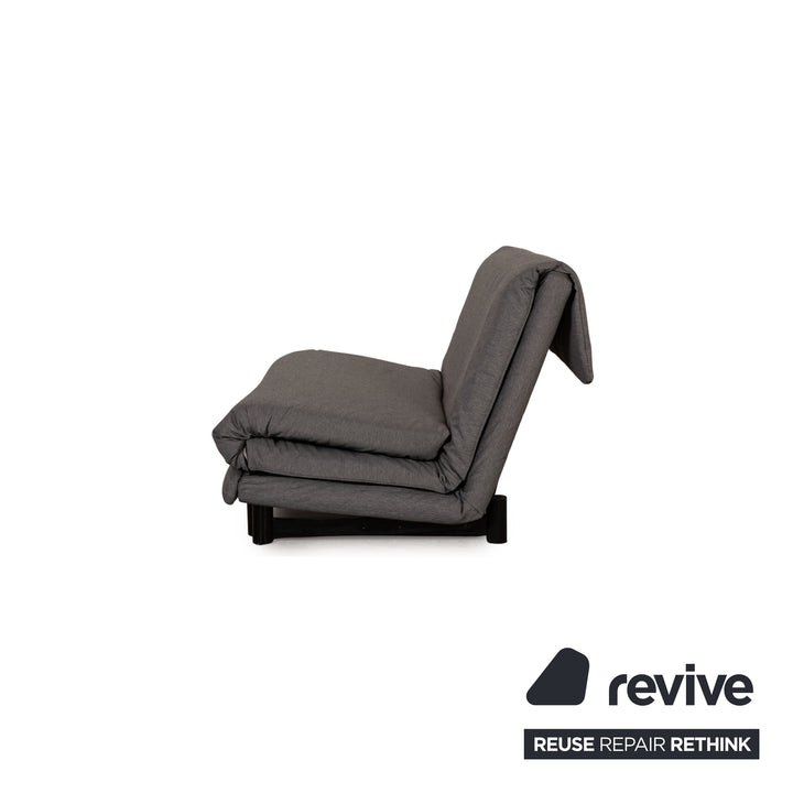 Ligne Roset Canapé En Tissu Multy Gris 3 Places Fonction Canapé Fonction Sommeil Nouvelle Housse