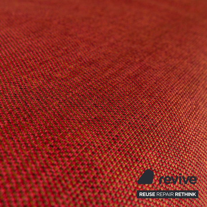 Ligne Roset Multy Stoff Dreisitzer Rot Braun Schlaffunktion Neubezug