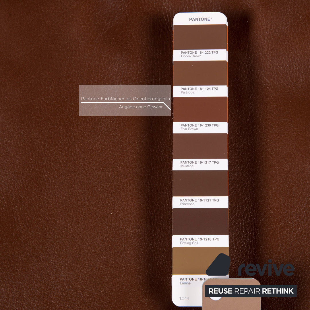 Machalke Valentino Leder Sofa Braun Dreisitzer Couch