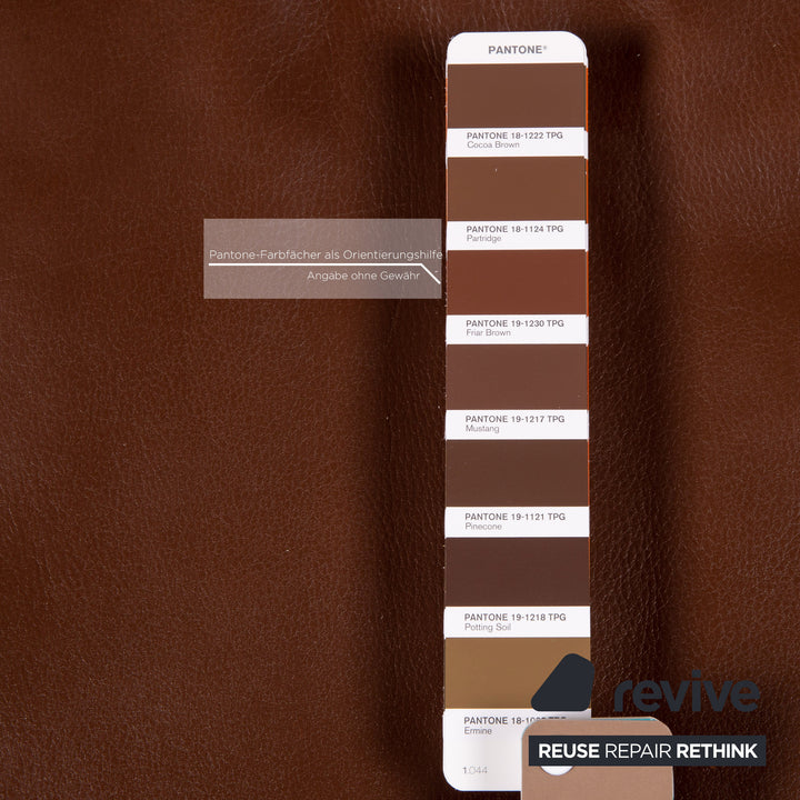 Machalke Valentino Leder Sofa Braun Dreisitzer Couch