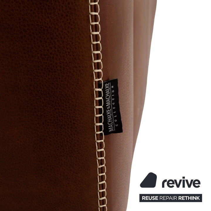 Machalke Valentino Leder Viersitzer Braun Sofa Couch