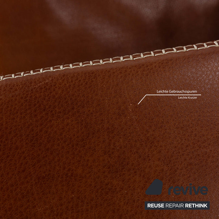 Machalke Valentino Leder Viersitzer Braun Sofa Couch