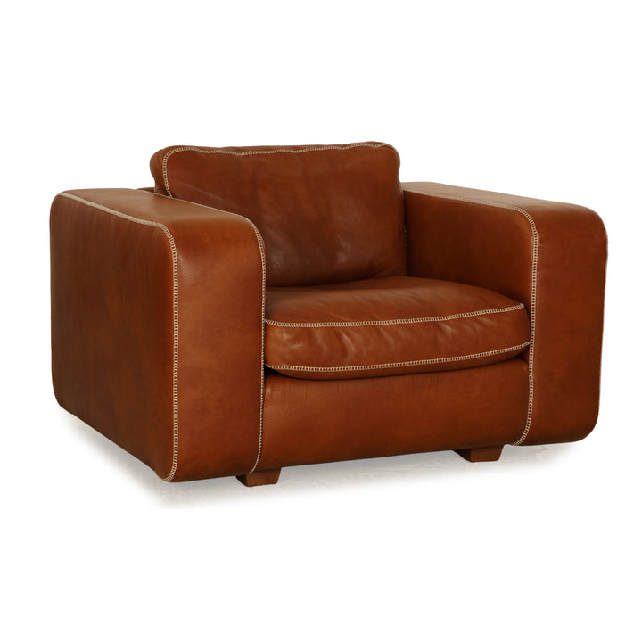 Machalke Valentino fauteuil en cuir marron