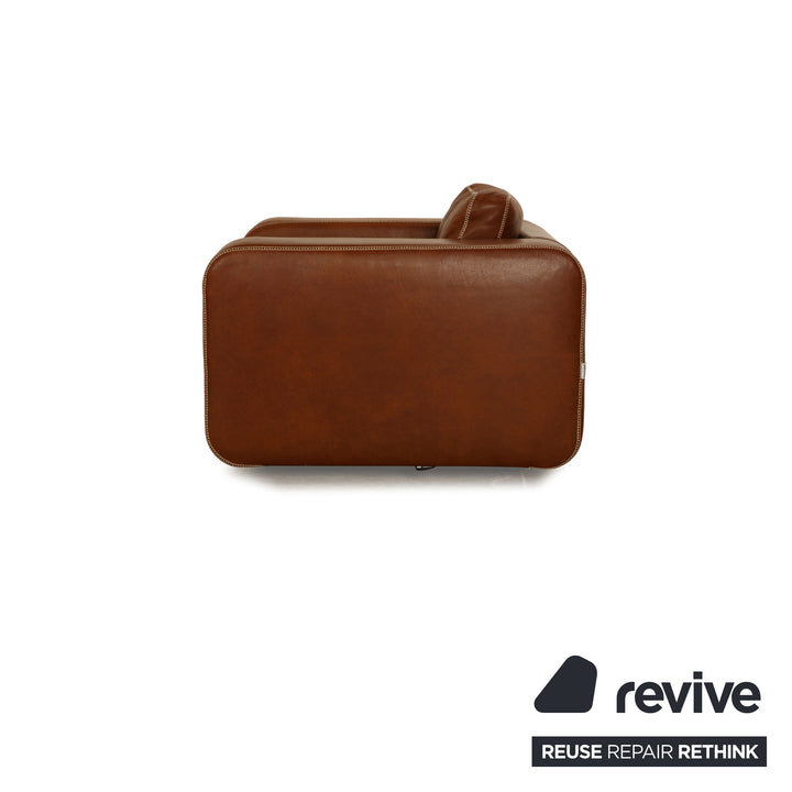 Machalke Valentino fauteuil en cuir marron