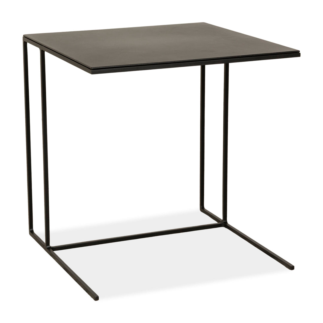 Minotti Hamilton Leather Coffee Table Black