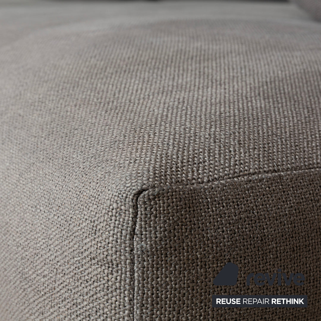 Minotti Hamilton Fabric Corner Sofa Grey Sofa Couch