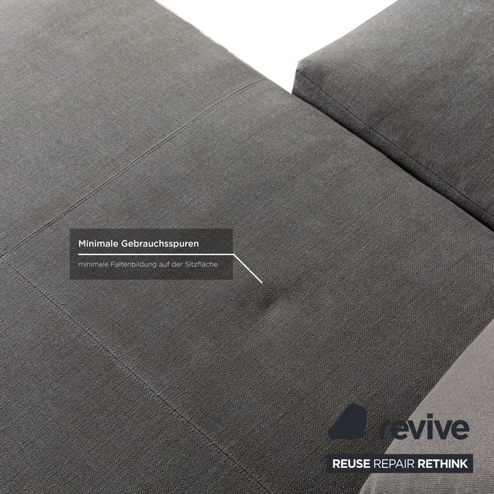 Minotti Hamilton Fabric Corner Sofa Grey Sofa Couch