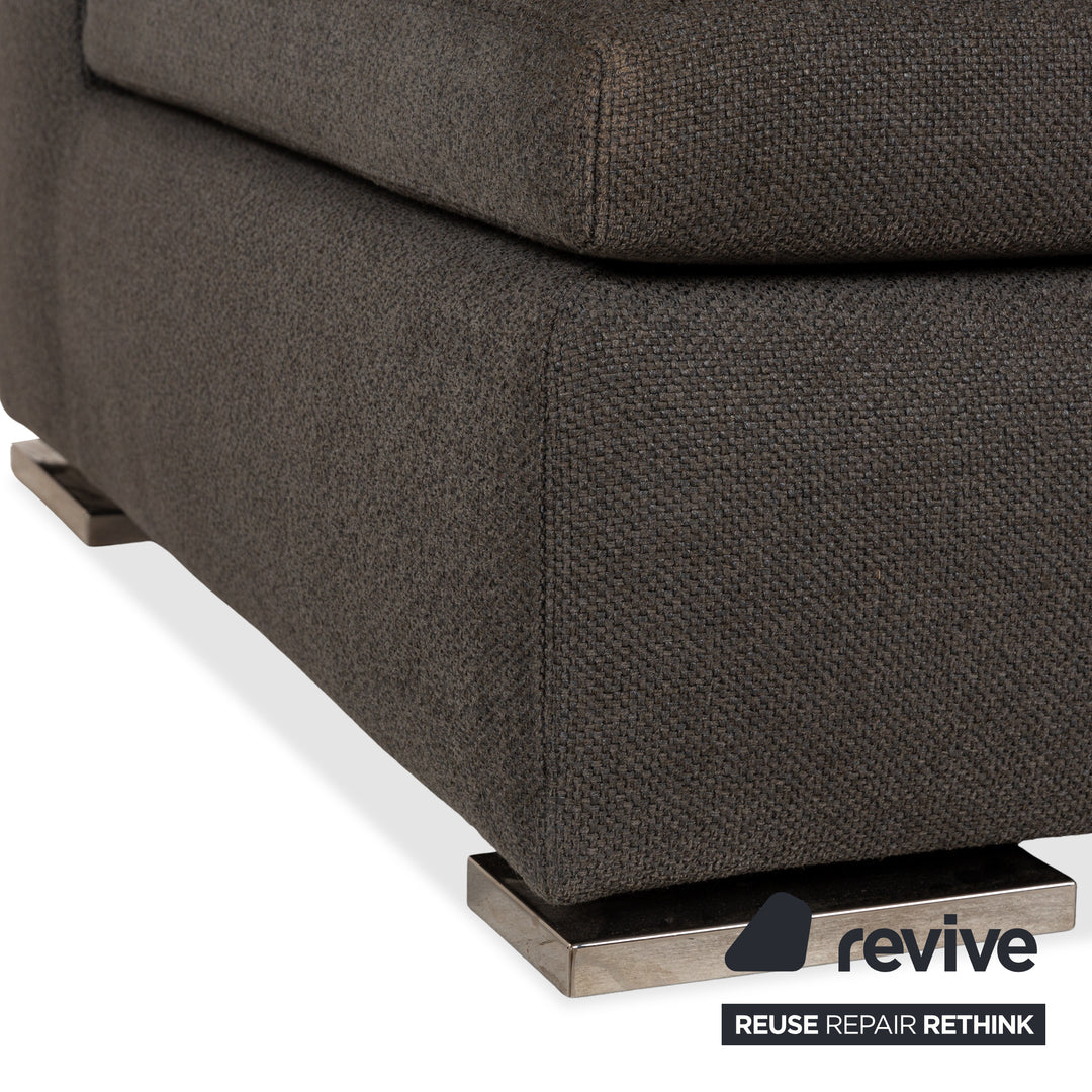Minotti Moore Fabric Two-Seater Grey Sofa Couch