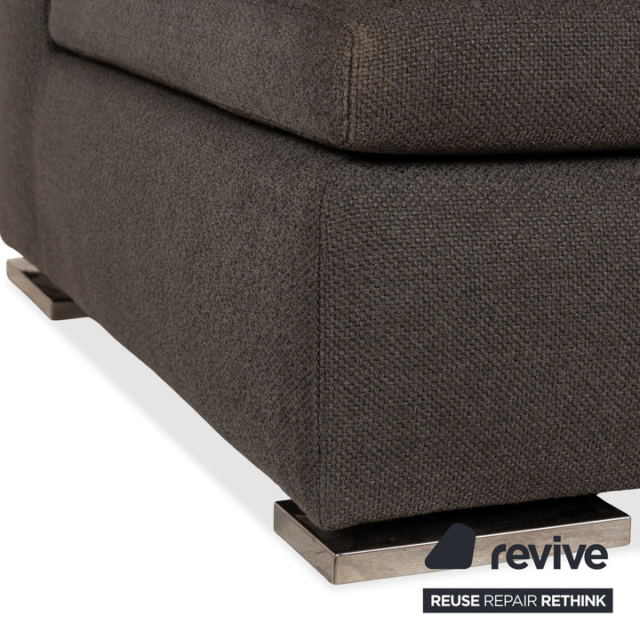 Minotti Moore Fabric Two-Seater Grey Sofa Couch