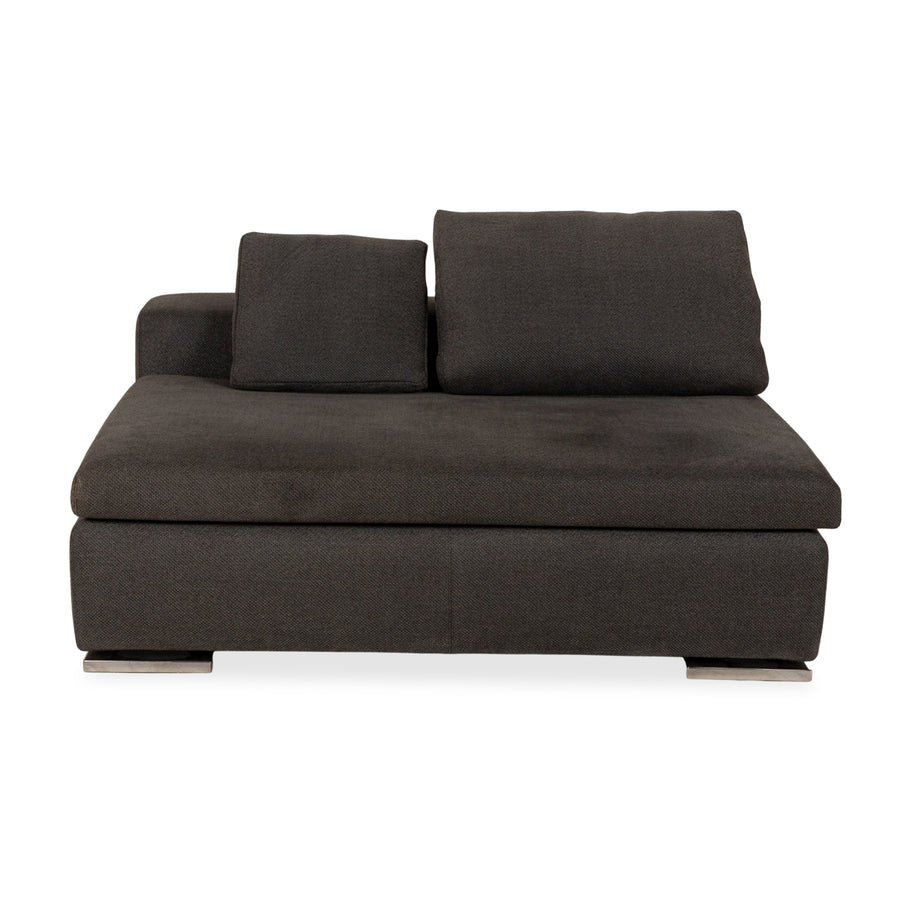 Minotti Moore Fabric Two-Seater Grey Sofa Couch