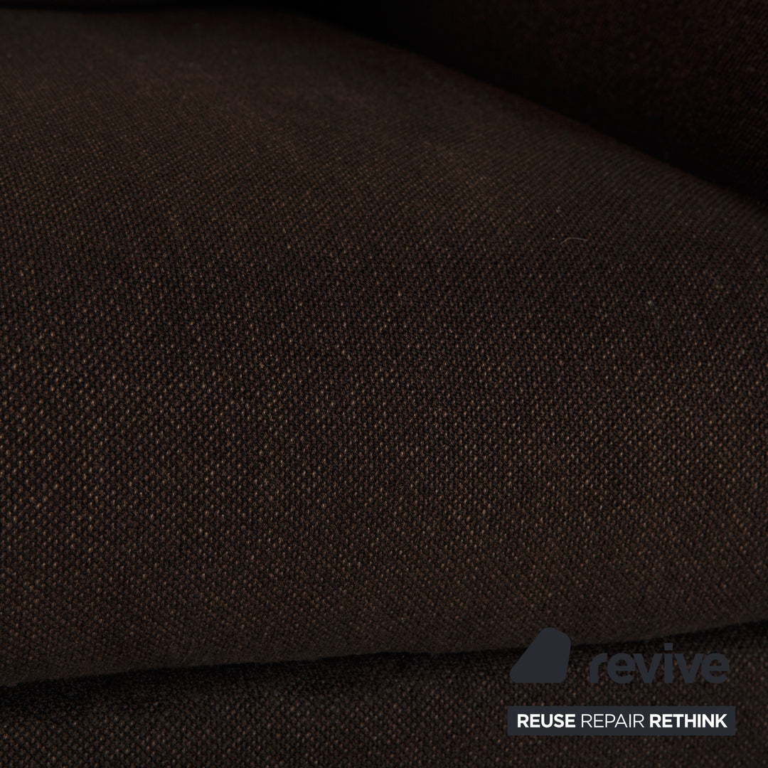 Minotti Fabric Armchair Set Grey Brown
