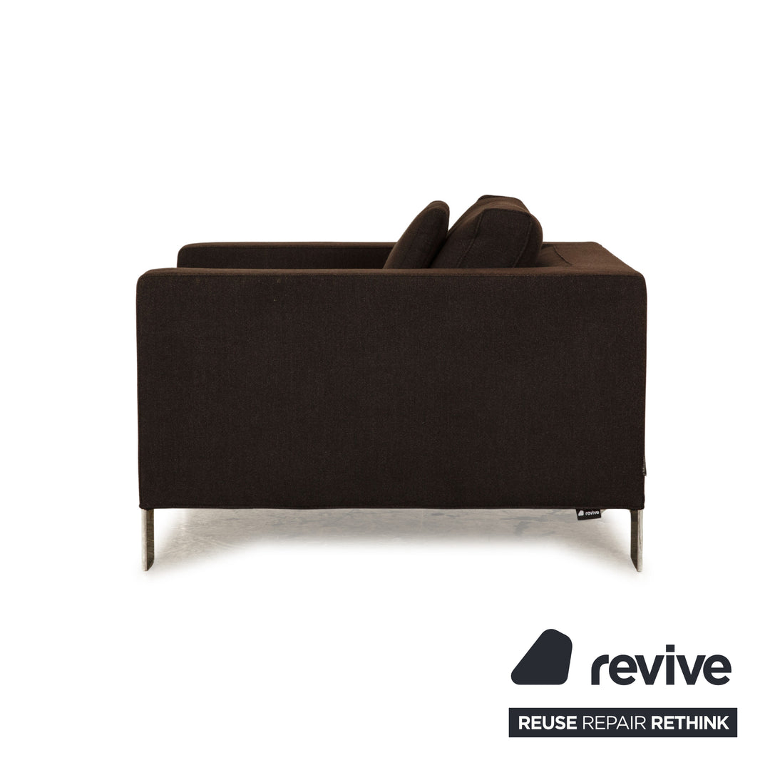 Minotti Fabric Armchair Grey Brown