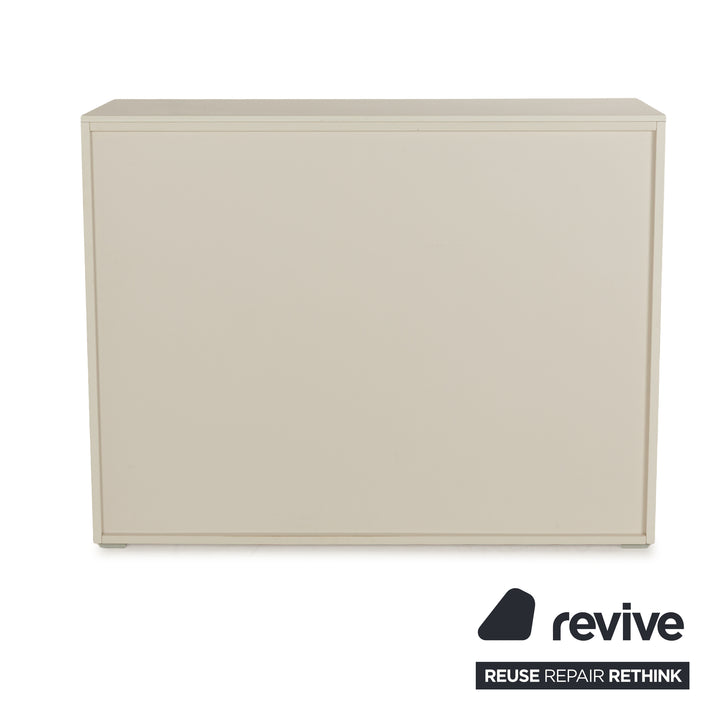 Buffet en bois Misura Emme Plan blanc crème avec compartiments