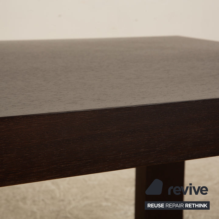 Molteni Globo wooden dining table brown extendable function