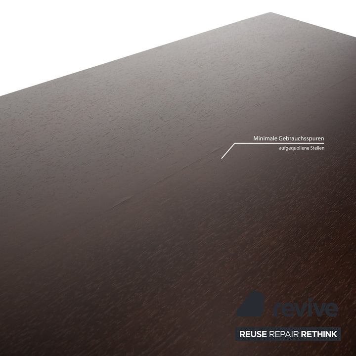 Molteni Globo wooden dining table brown extendable function