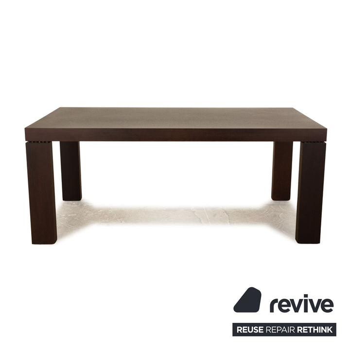 Molteni Globo wooden dining table brown extendable function