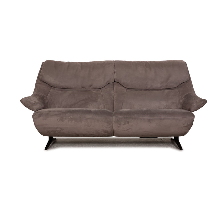 Mondo Malu Stoff Zweisitzer Grau Taupe Sofa Couch