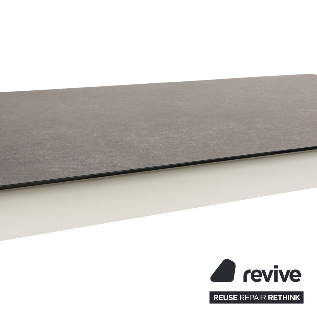 Mondo Qbis Dining Table Wood Resin Grey White