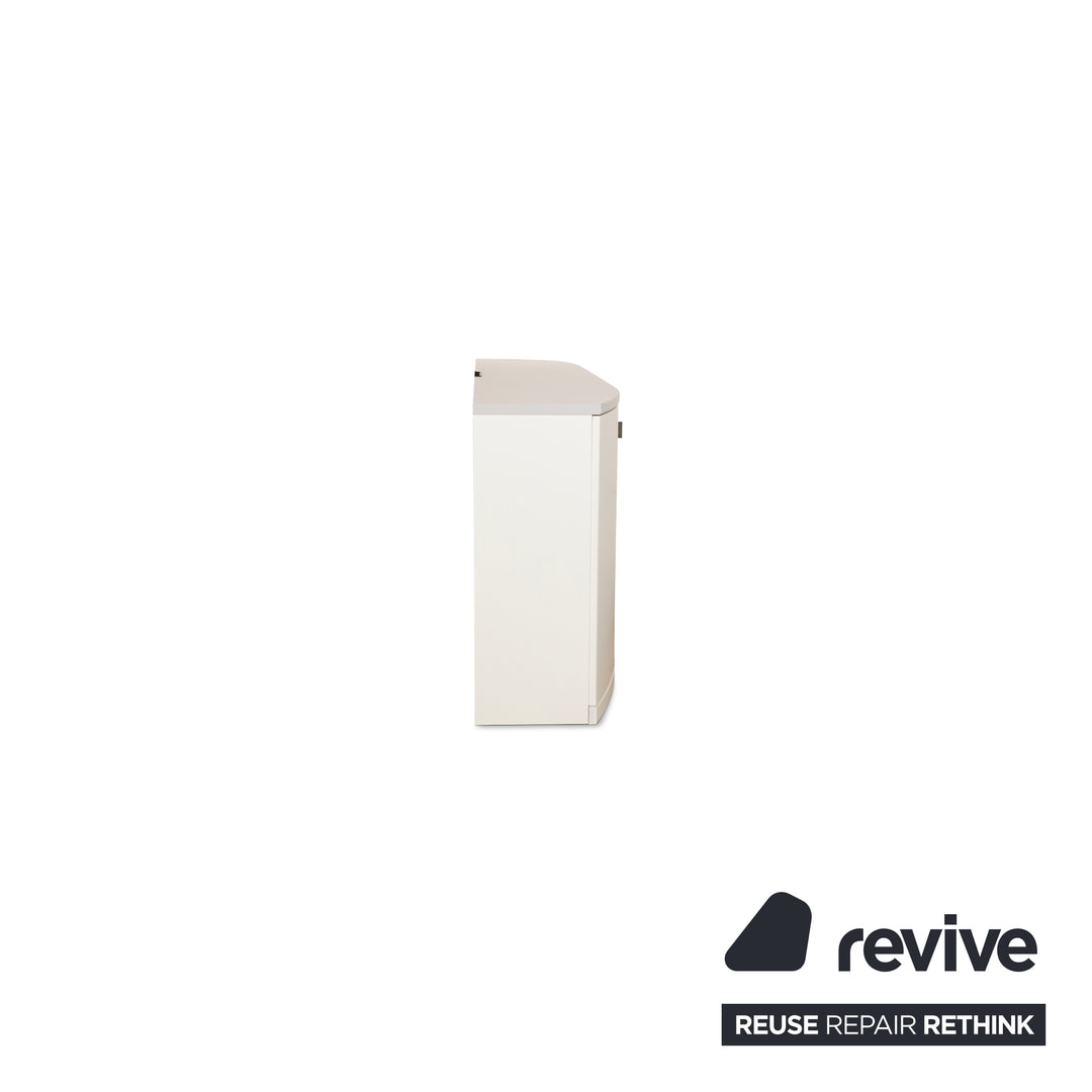 Bague d'échantillon Buffet en bois Kira blanc gris