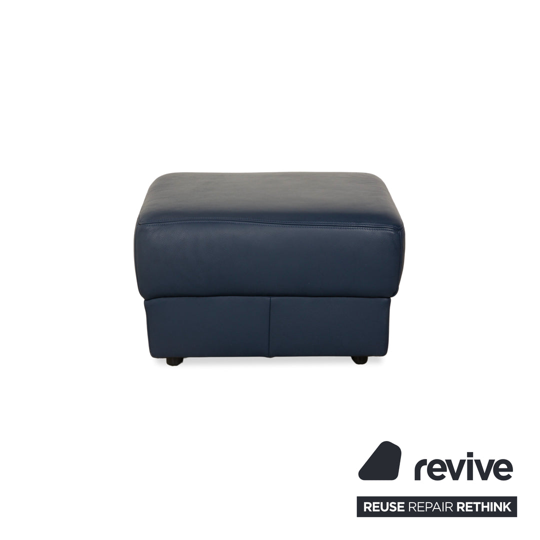 Musterring Leder Hocker Blau