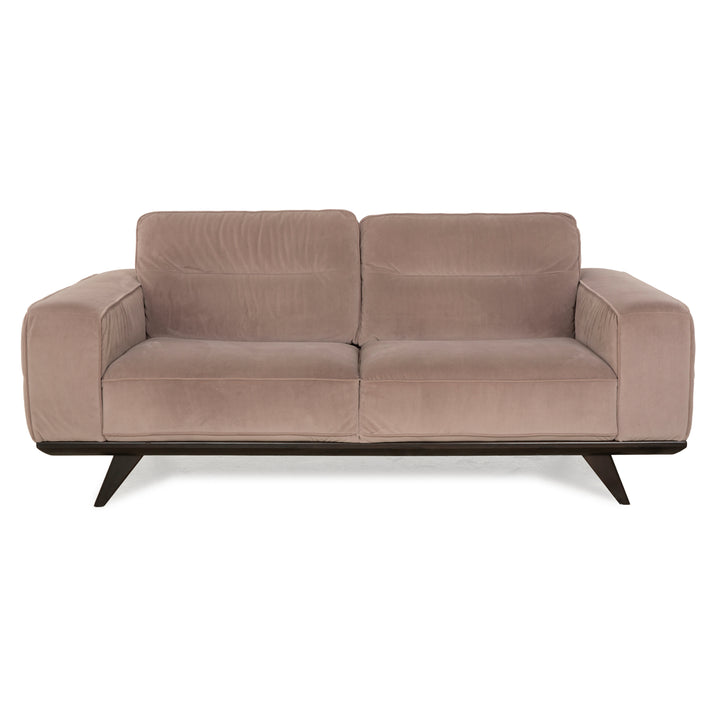 Natuzzi Audacia Fabric Sofa Brown Two Seater Couch