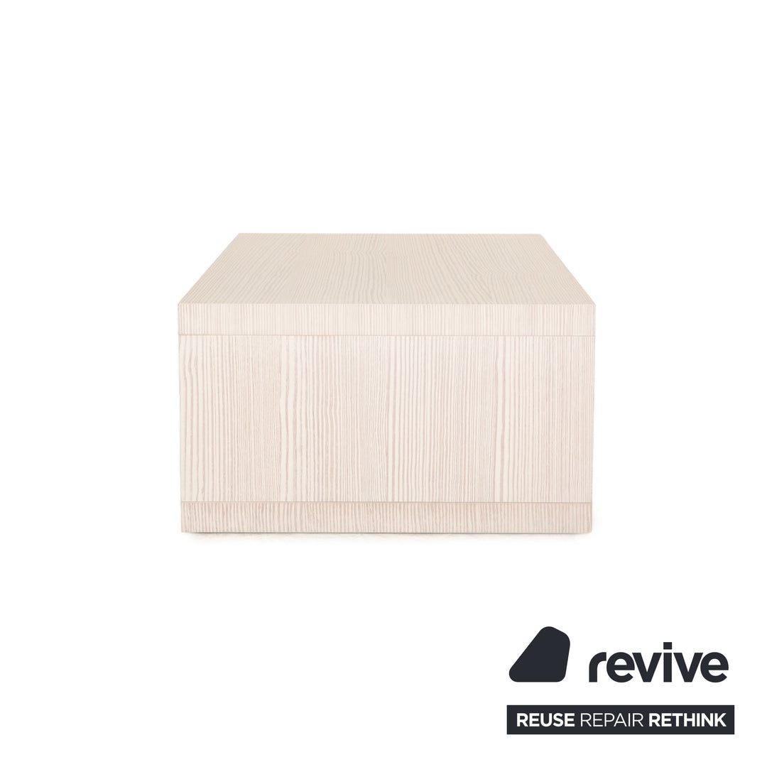 Table basse en bois Natuzzi fonction crème