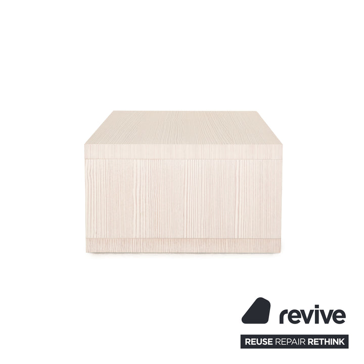 Table basse en bois Natuzzi fonction crème