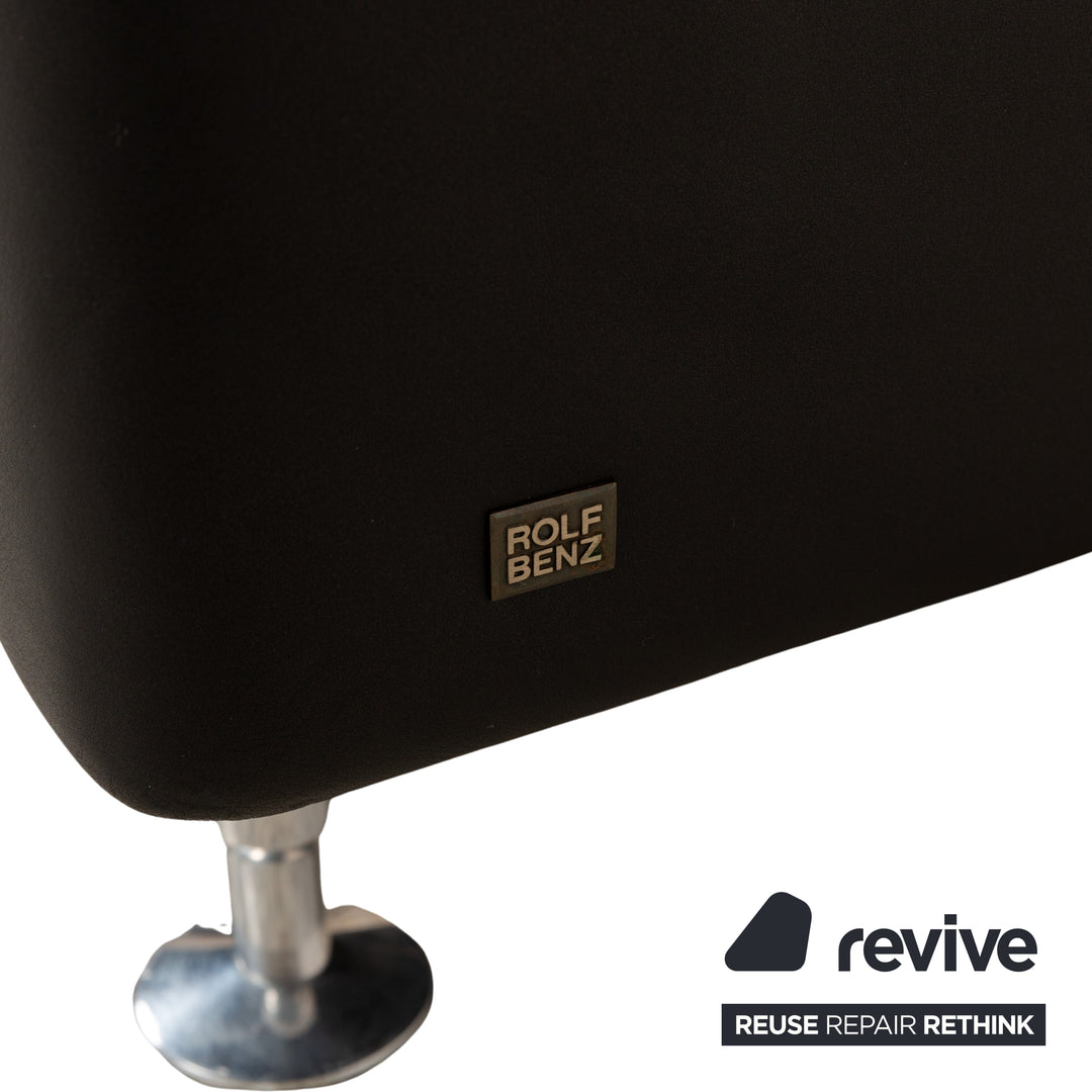 Fauteuil en cuir Rolf Benz 250 noir