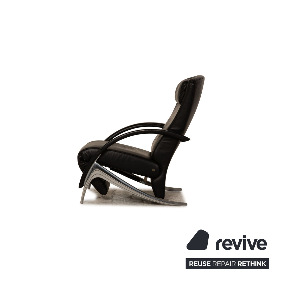 Fauteuil en cuir Rolf Benz 3100 noir