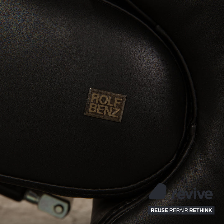 Fauteuil en cuir Rolf Benz 3100 noir