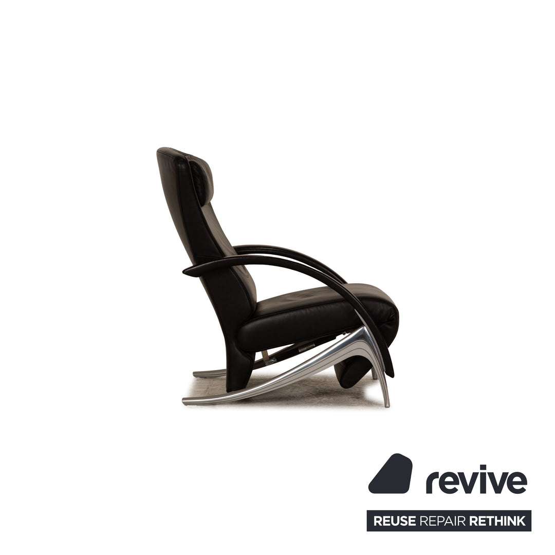 Fauteuil en cuir Rolf Benz 3100 noir