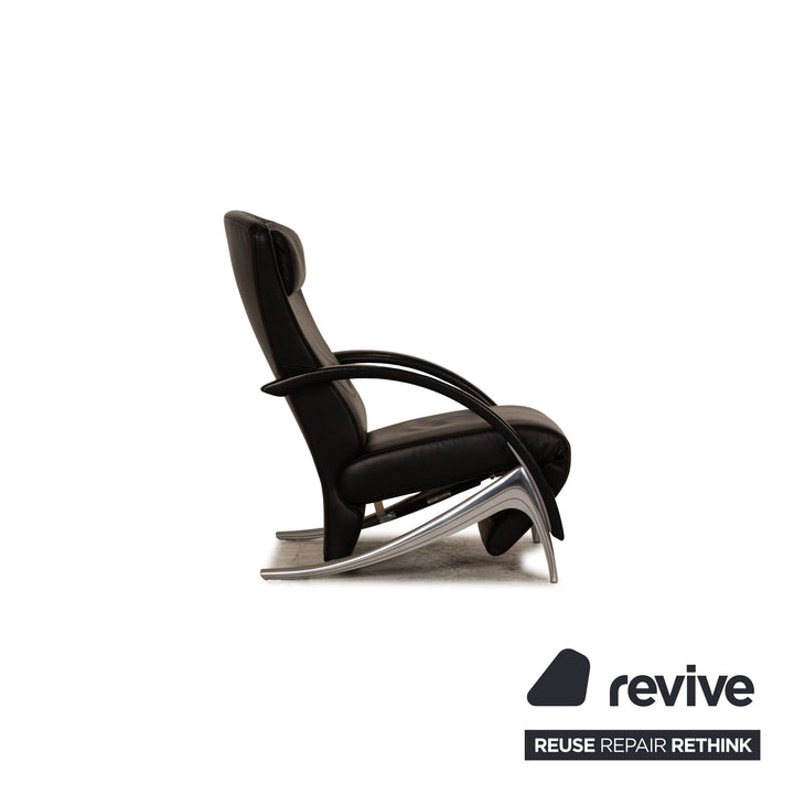 Fauteuil en cuir Rolf Benz 3100 noir