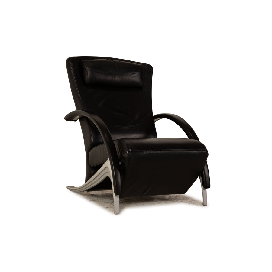 Fauteuil en cuir Rolf Benz 3100 noir