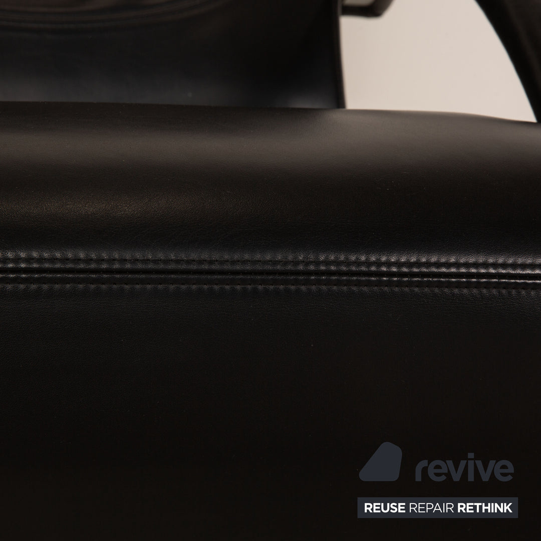 Fauteuil en cuir Rolf Benz 3100 noir
