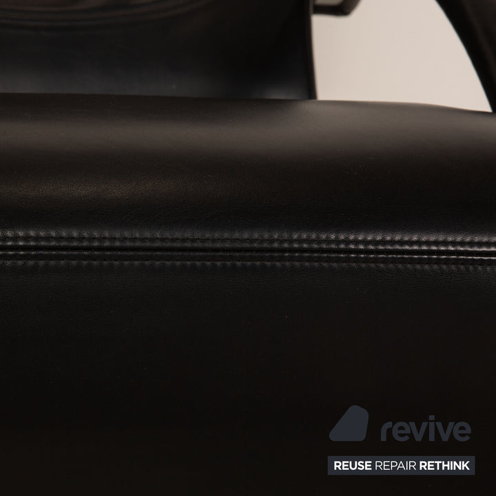 Fauteuil en cuir Rolf Benz 3100 noir
