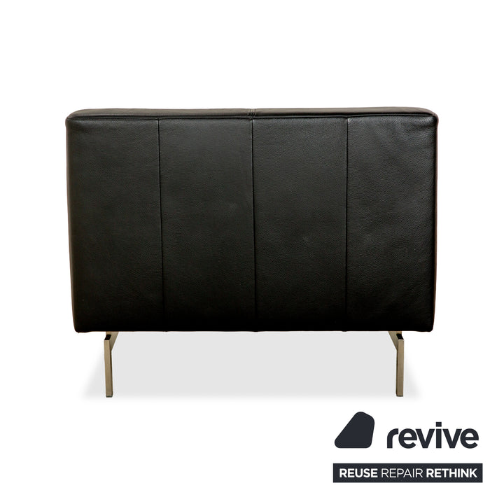 Rolf Benz 318 Linea Leather Armchair Black