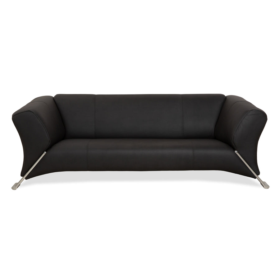 Rolf Benz 322 Stoff Dreisitzer Anthrazit Dunkelgrau Sofa Couch Neubezug