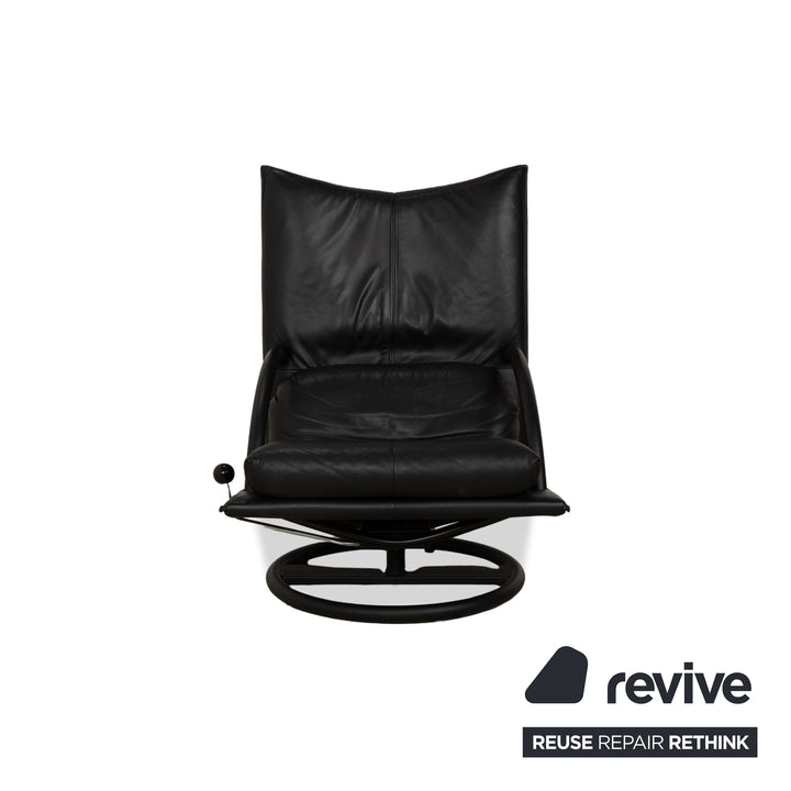 Rolf Benz BMP 418 Leder Sessel Schwarz