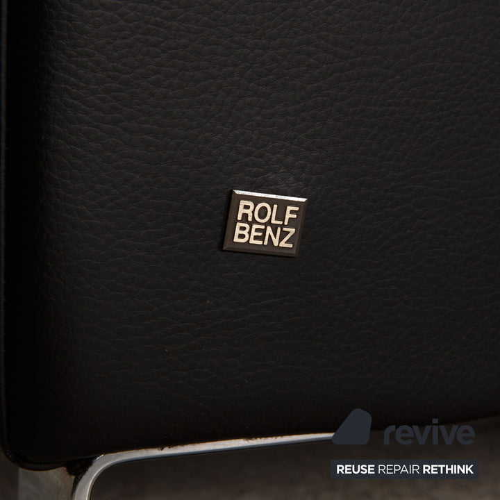 Rolf Benz Ego Fauteuil En Cuir Noir