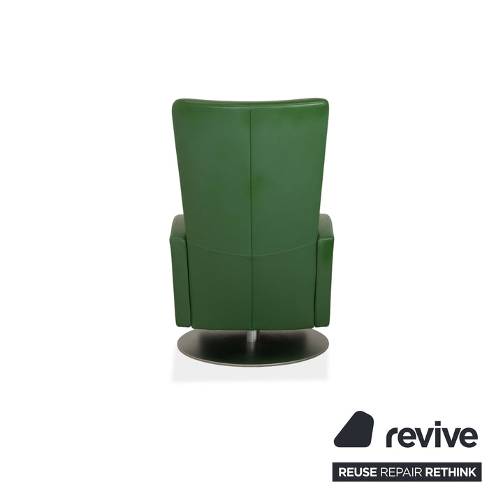 Rolf Benz LSE 5800 Leder Sessel Grün manuelle Funktion